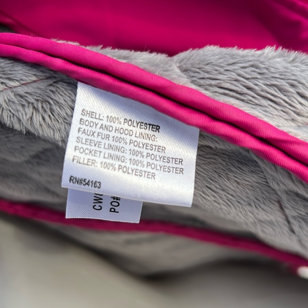 CALVIN KLEIN Hot Pink Quilted Faux Fur Lined Coat - Women’s XL - Picture 10 of 11